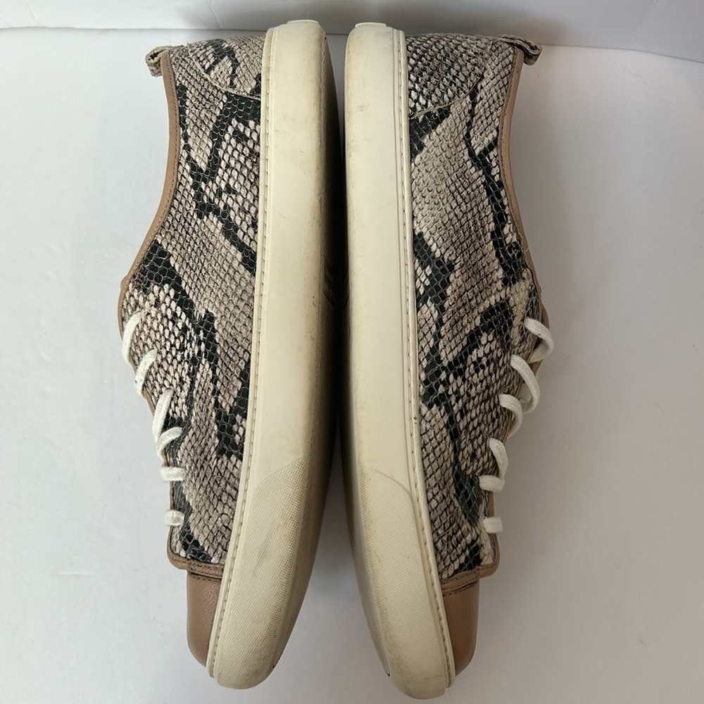 Cole Haan Hendrix Snake Print Laceup Sneakers Leather Animal Print Size 8 - Picture 10 of 13